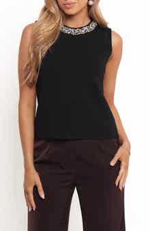 Petal & Pup Emma Embellished Rib Tank