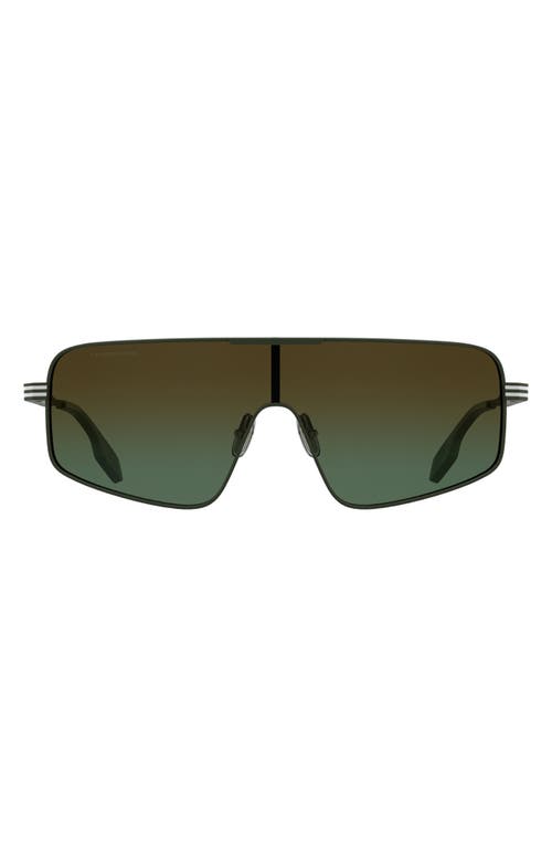 Canada Goose 58mm Gradient Modified Rectangular Shield Sunglasses In Matte Khaki