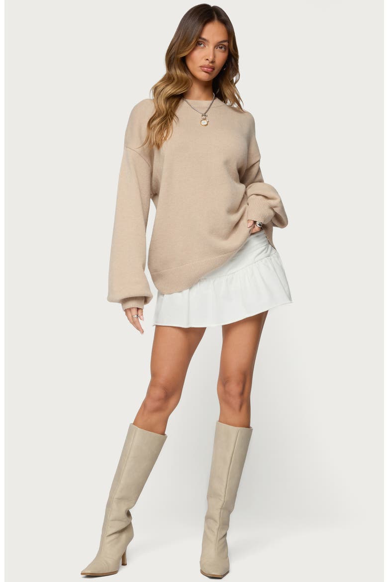 Aminata Oversize Sweater, Alternate, color, BEIGE