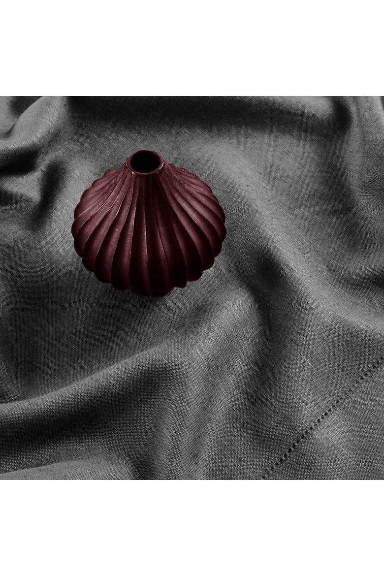 Linen Table Throw 52 x 52 Inch - Milan, Alternate, color, Charcoal Grey