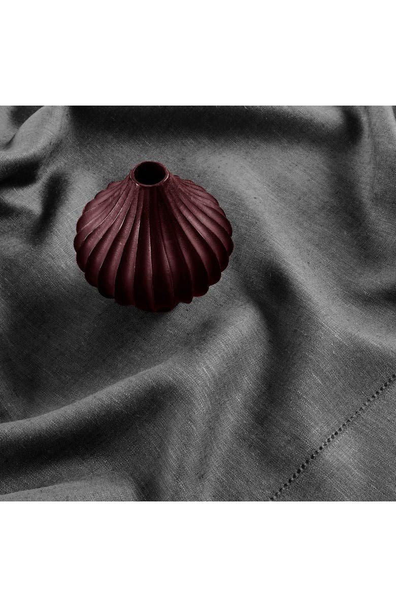 Solino Home Linen Table Throw - Milan, 52" x 52", 52" x 52", Alternate, color, Charcoal Grey