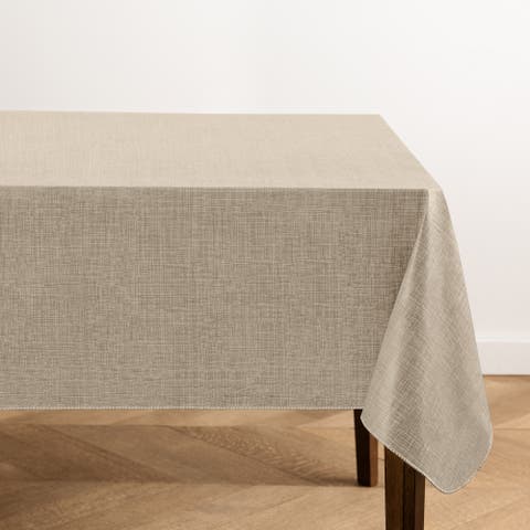 Monterey Linen Texture Vinyl Indoor/outdoor Tablecloth