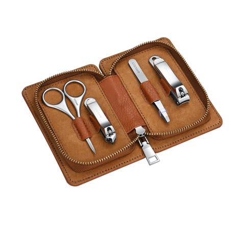 Turbo 4 Piece Surgical Steel Groom Kit - Carbon Fiber Pattern Case