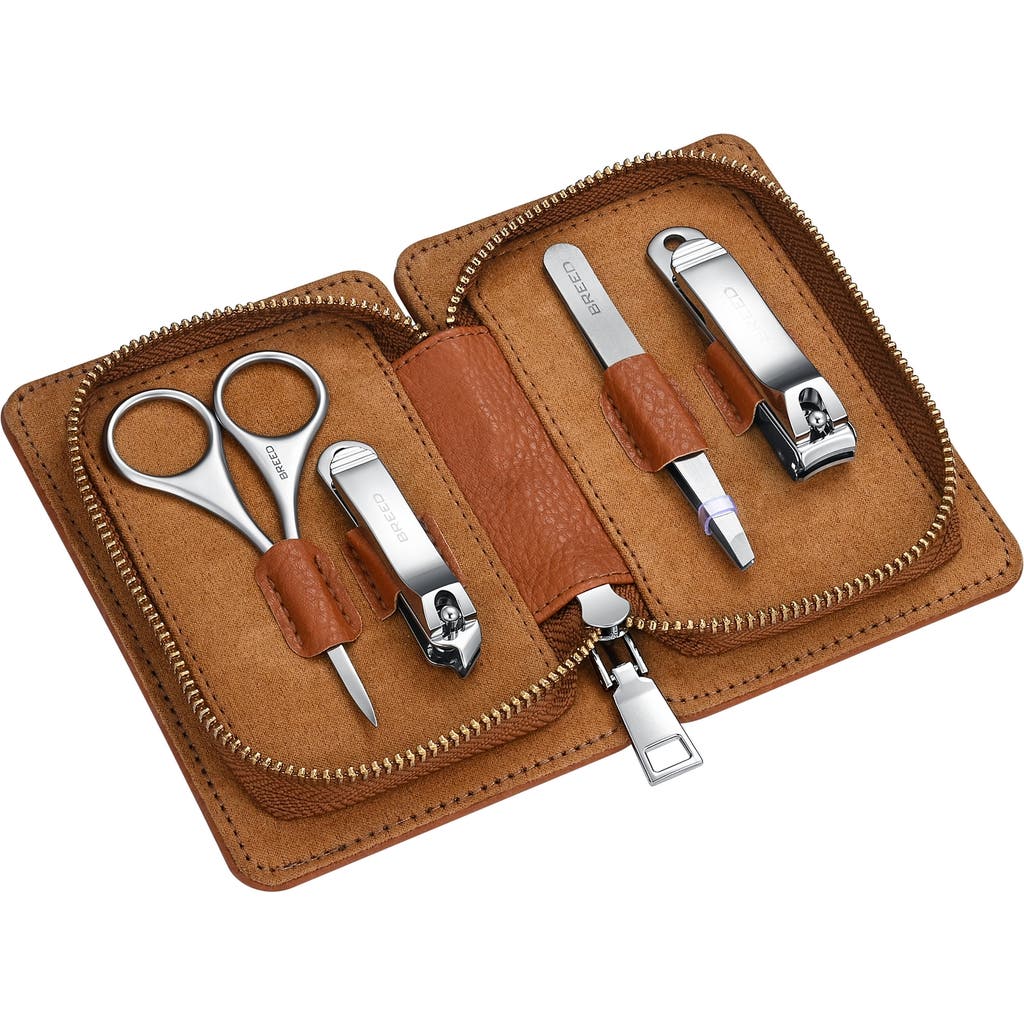 Breed Turbo 4 Piece Surgical Steel Groom Kit In Brown