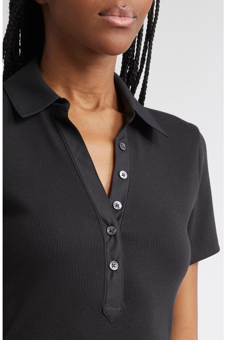 Kearney Stretch Cotton Polo, Alternate, color, BLACK