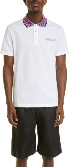 Tailored Fit Greca Collar Polo