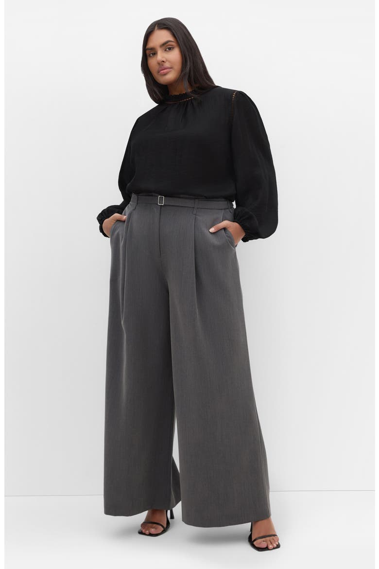 Lorelai Open Stitch Satin Top, Alternate, color, BLACK