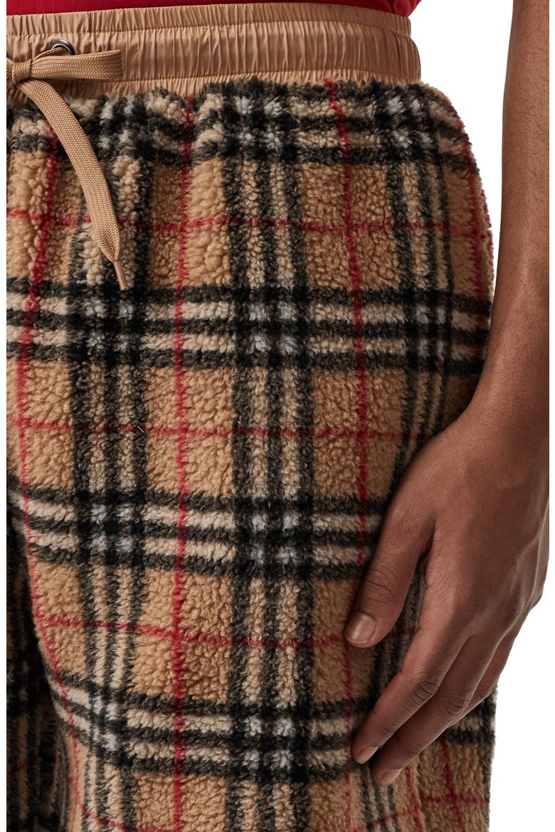 Keaton Check Fleece Shorts, Alternate, color, ARCHIVE BEIGE IP CHECK