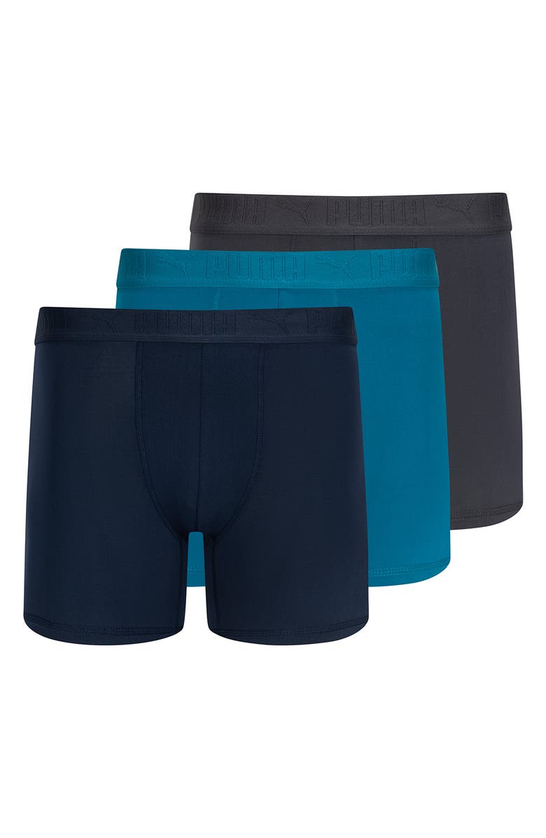 PUMA 3-Pack Boxer Briefs, Main, color, Navy/ Grey
