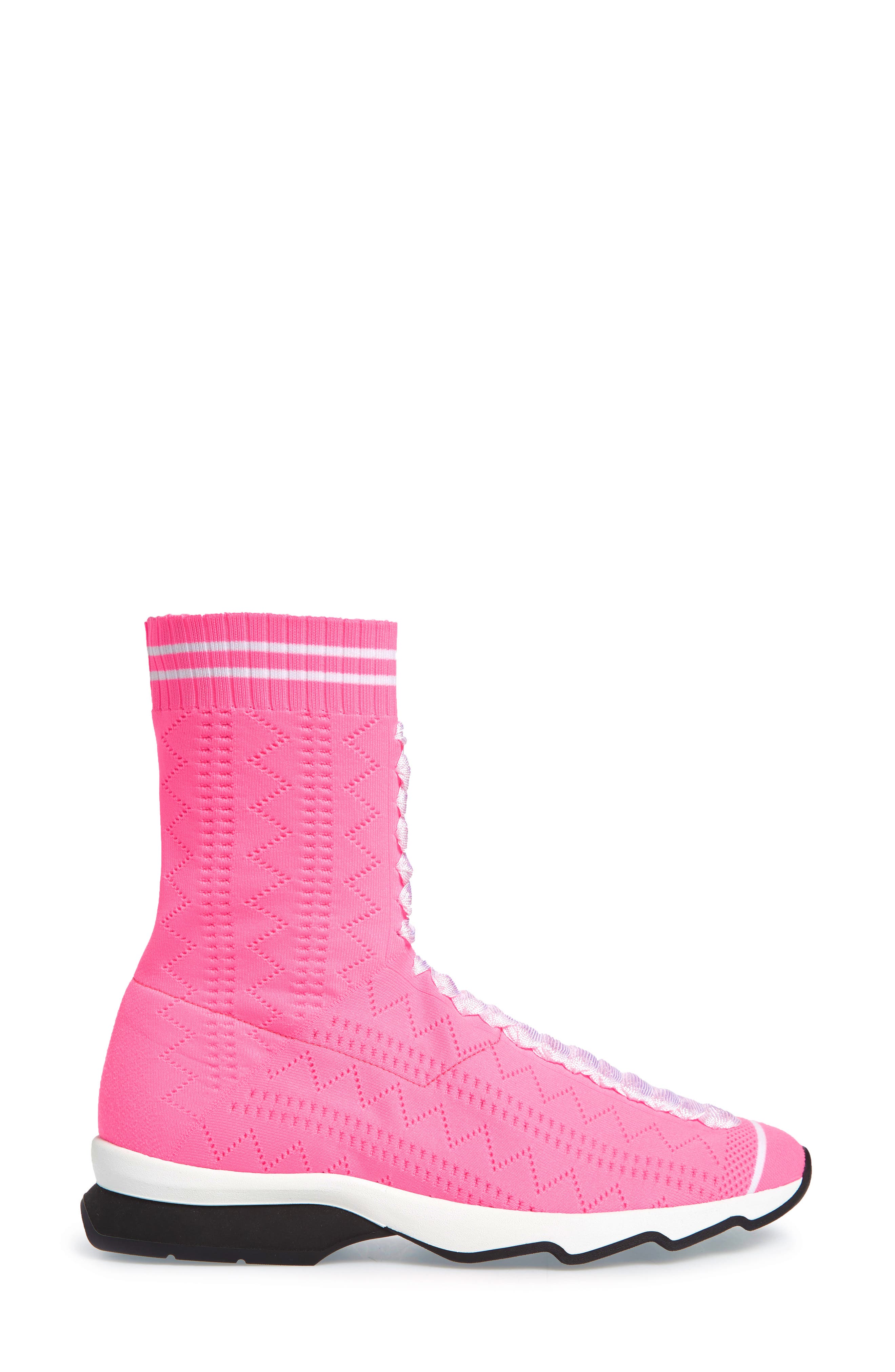 Fendi Rocko-Top Sock Sneaker, Alternate, color, 