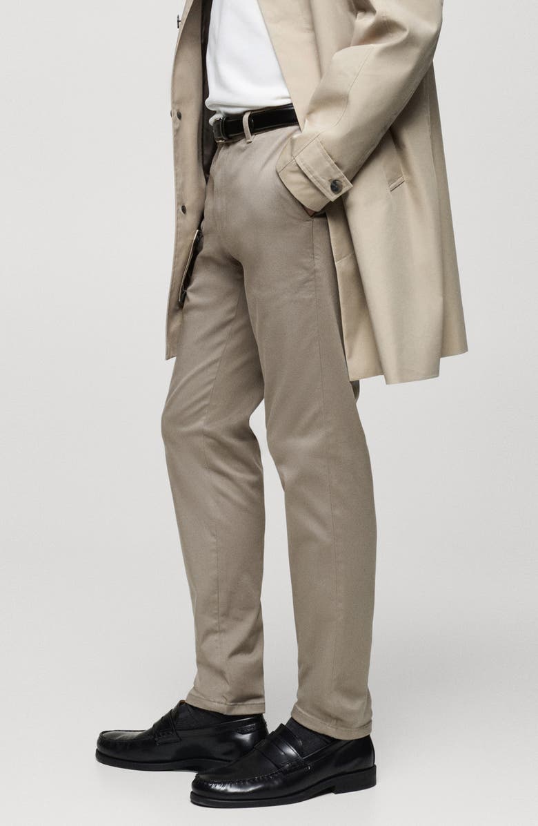 MANGO Serge Slim Fit Twill Chino Pants, Alternate, color, 