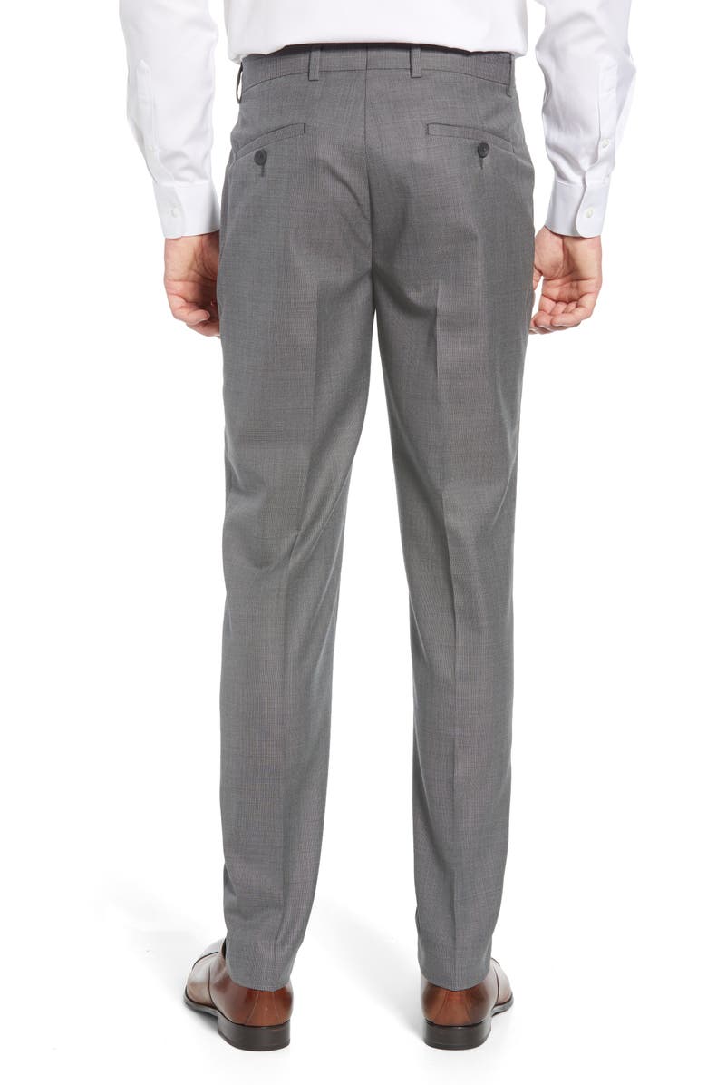 1901 Skinny Fit Flat Front Wool Trousers, Alternate, color, 