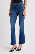 MOTHER The Insider High Waist Fray Hem Crop Bootcut Jeans