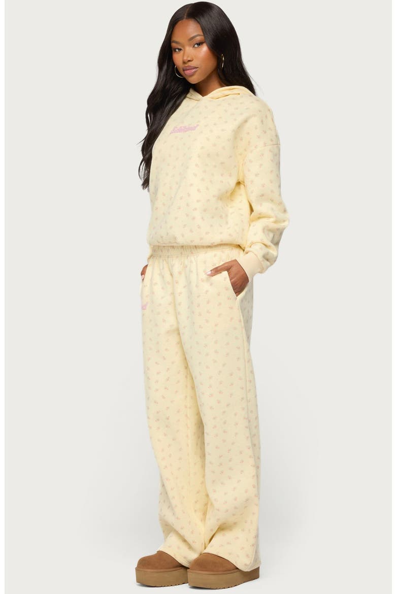 Flower Power Sweatpants, Alternate, color, YELLOW