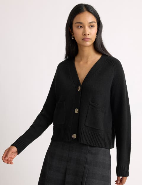 Relaxed V-Neck Cardigan