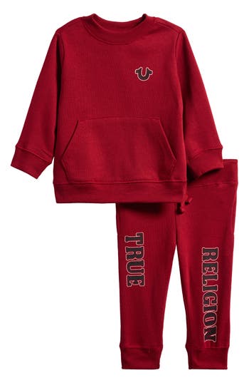 True Religion Graphic Pullover & Leggings Set In Red