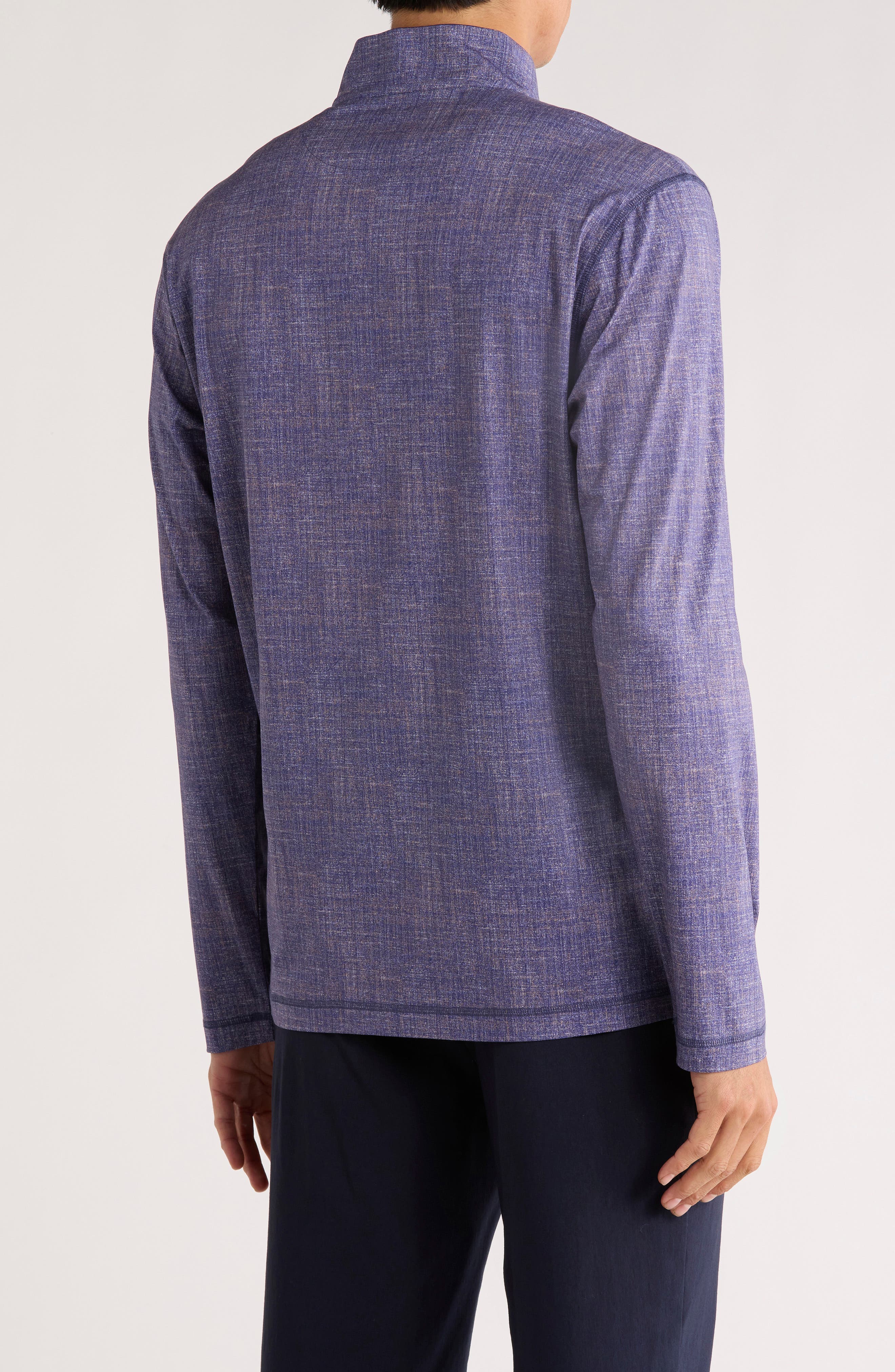 Stretch Cotton Quarter Zip Pullover - image 2