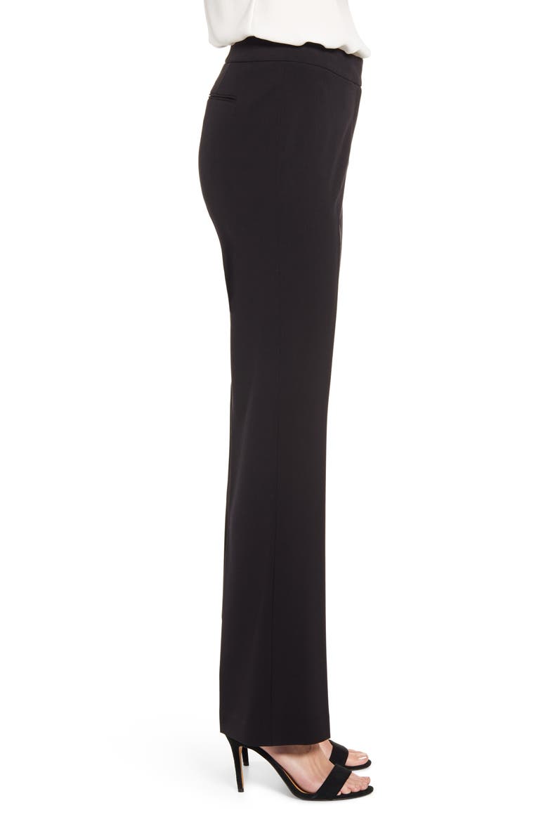 Stretch Flare Leg Pants, Alternate, color, ANNE BLACK