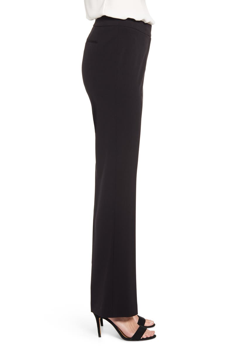 Anne Klein Stretch Flare Leg Pants, Alternate, color, Anne Black