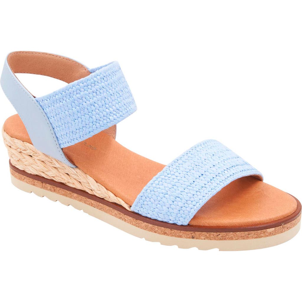 Andre Assous André Assous Neveah Featherweight Wedge Sandal In Sky Blue