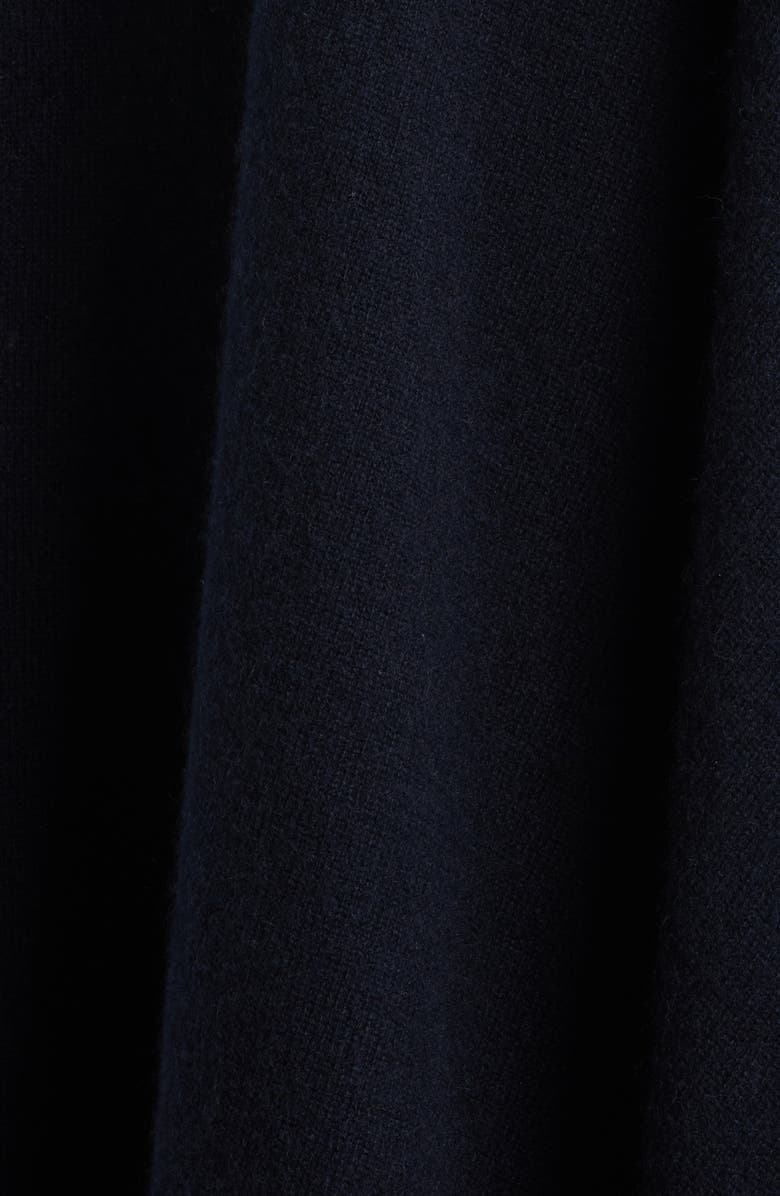 Vince Boat Neck Silk & Cashmere Poncho, Alternate, color,