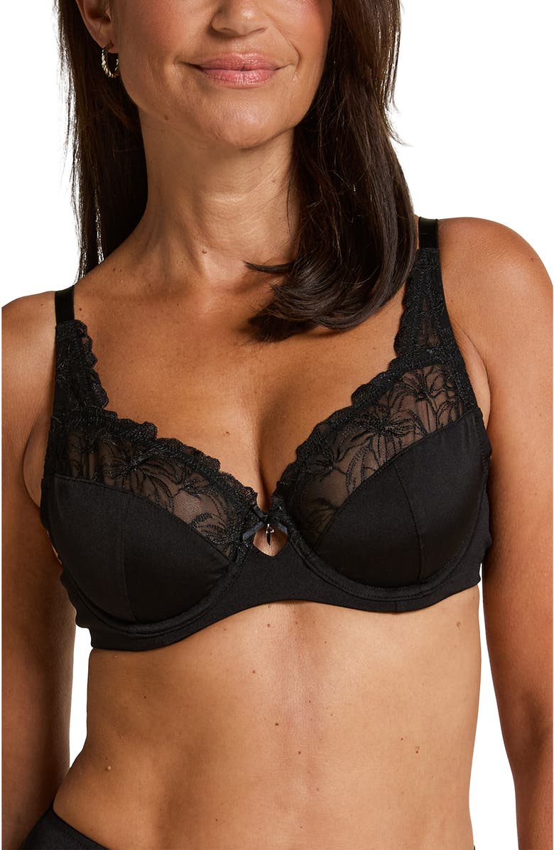 Hunkemöller Lily Non-padded Underwired Bra, Main, color, Black