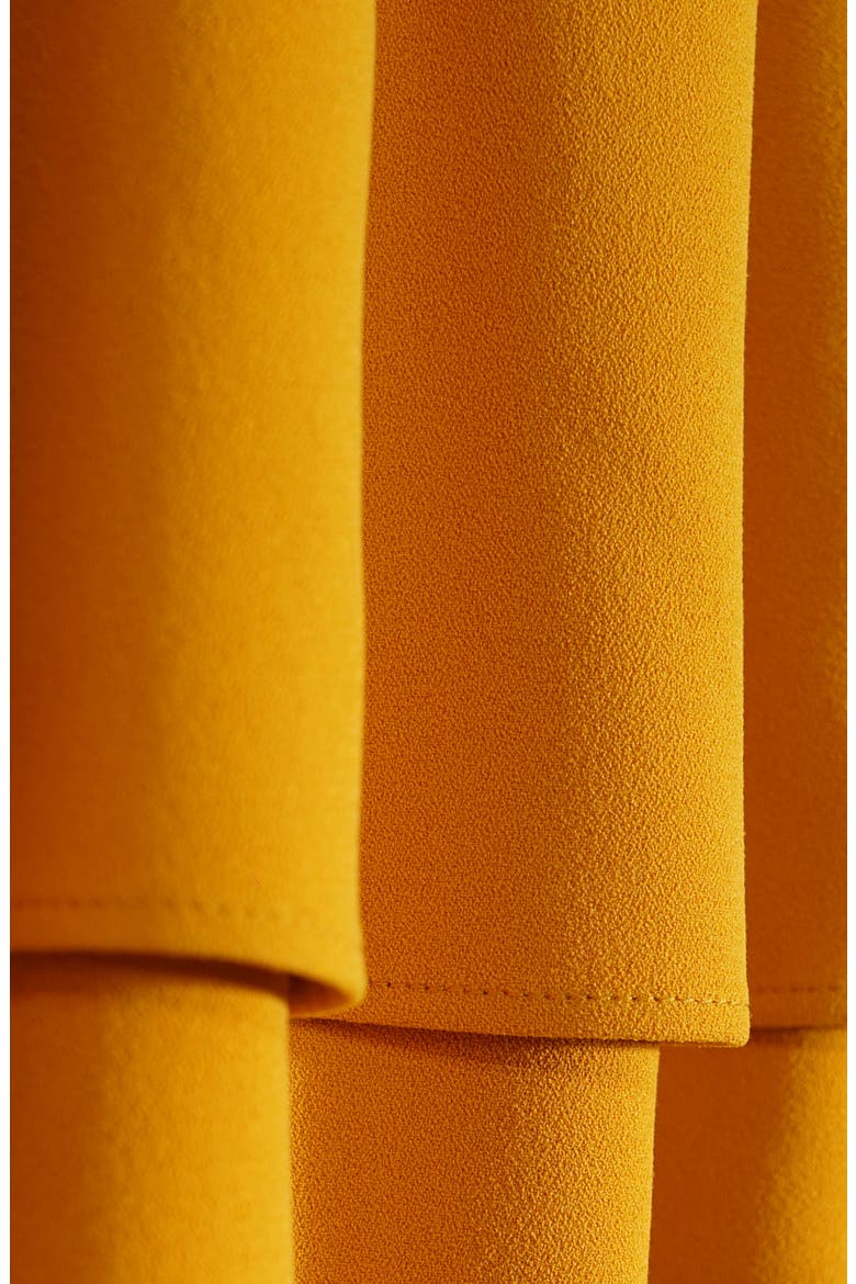Tiered Crepe Dress, Alternate, color, SUNFLOWER