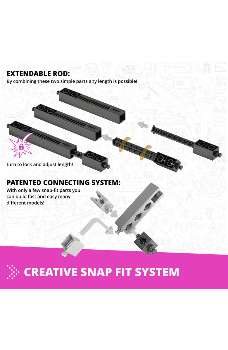 Engino Creative Builder 20 In 1 Designer Series, Toy Vehicles Vibrant Brick, Alternate, color, Multicolored