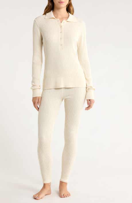 Papinelle Colette Cozy Cotton Blend Rib Pajamas