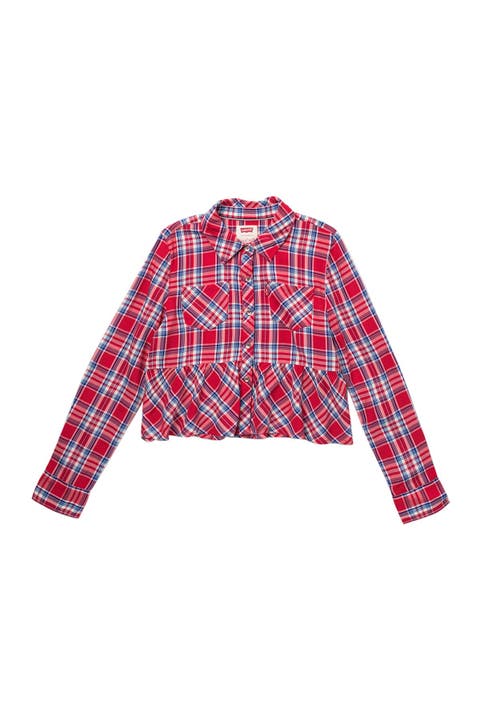 Kids' Western Button Front Ruffled Shirt (Big Kid)