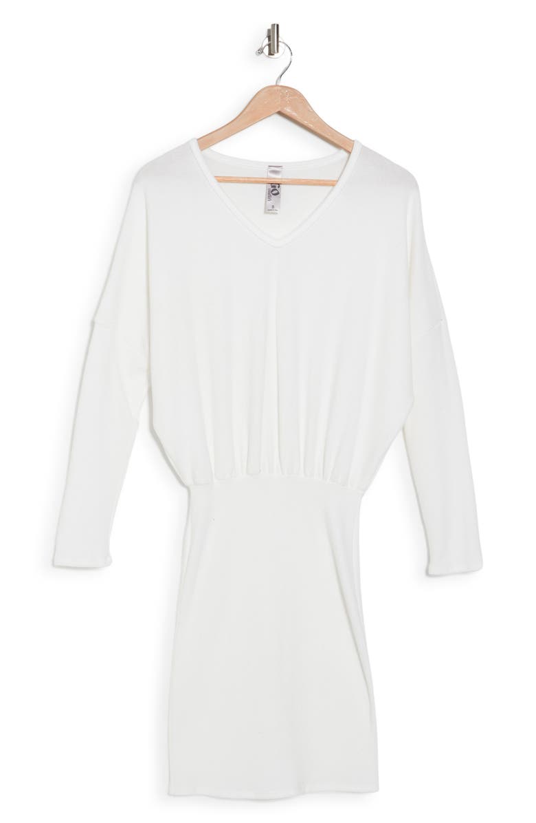 GO COUTURE Long Sleeve Sweater Dress, Alternate, color, Ivory