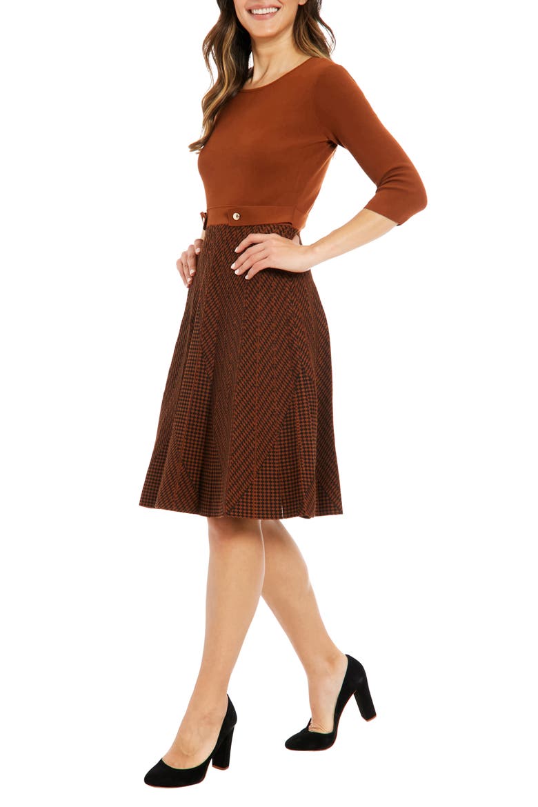 long sleeve mini swing dress Baize Square Neck in Black 279M1 This Andrea Iyamah Collection Size:3X
