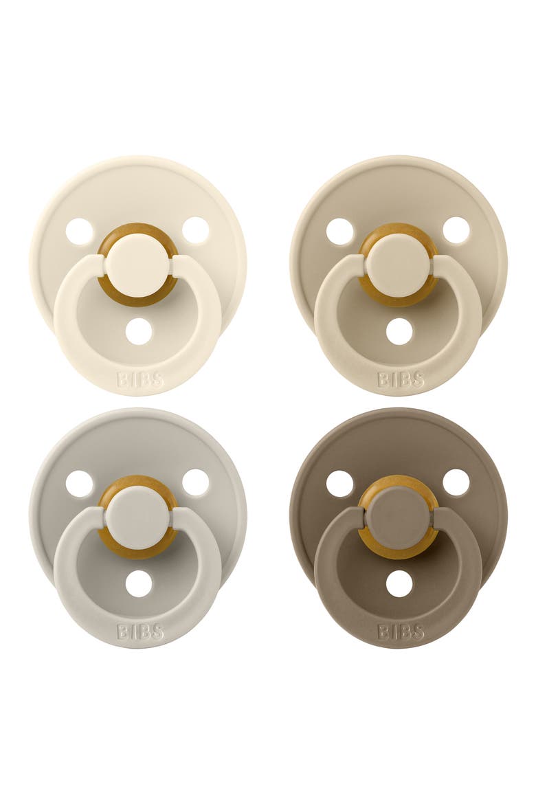 4-Pack Pacifier Set - Size 1, Main, color, IVORY/ SAND/ VANILLA/ OAT