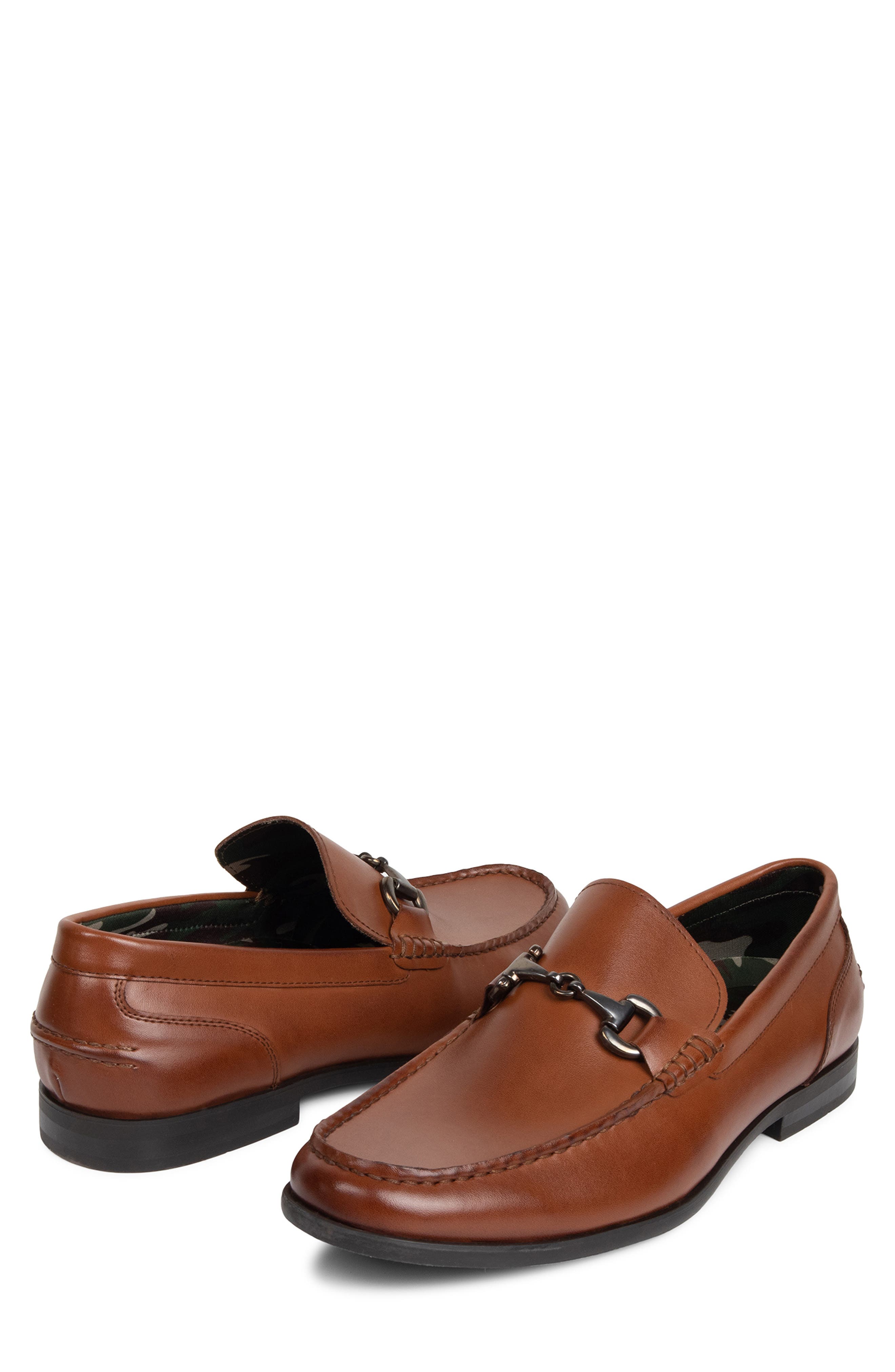 REACTION KENNETH COLE Crespo Faux Leather 2.0 Loafer, Alternate, color, COGNAC