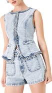 FREEMARKET Washed Denim Vest