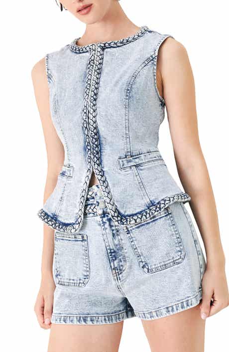 FREEMARKET Washed Denim Vest