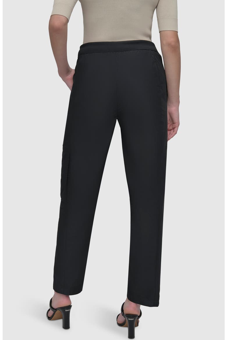 Taffeta Cargo Pants, Alternate, color, BLACK