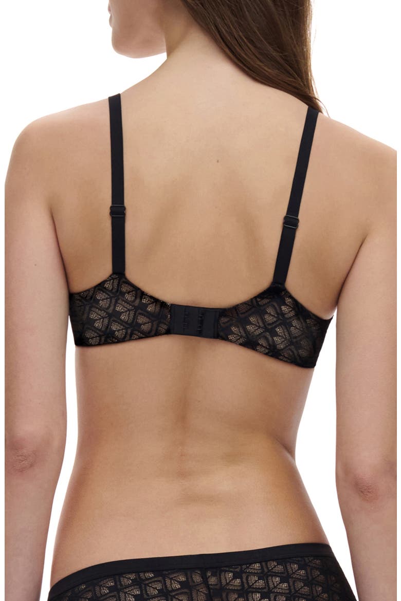 Ace Spacer T-Shirt Bra, Alternate, color, BLACK