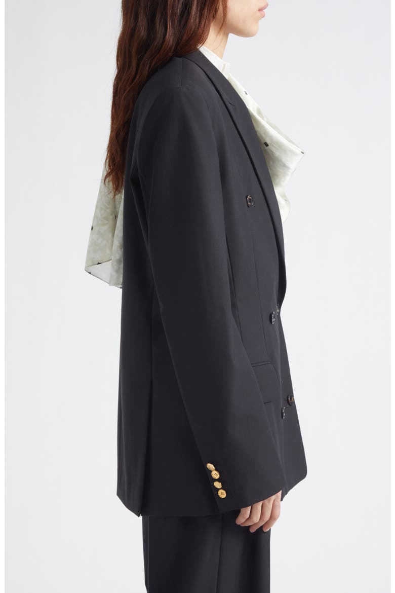 Blend Scarf Double Jacket, Alternate, color, BLACK
