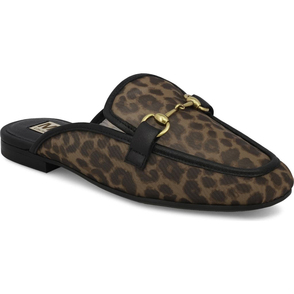 Mia Bouquet Bit Loafer Mule In Animal Print