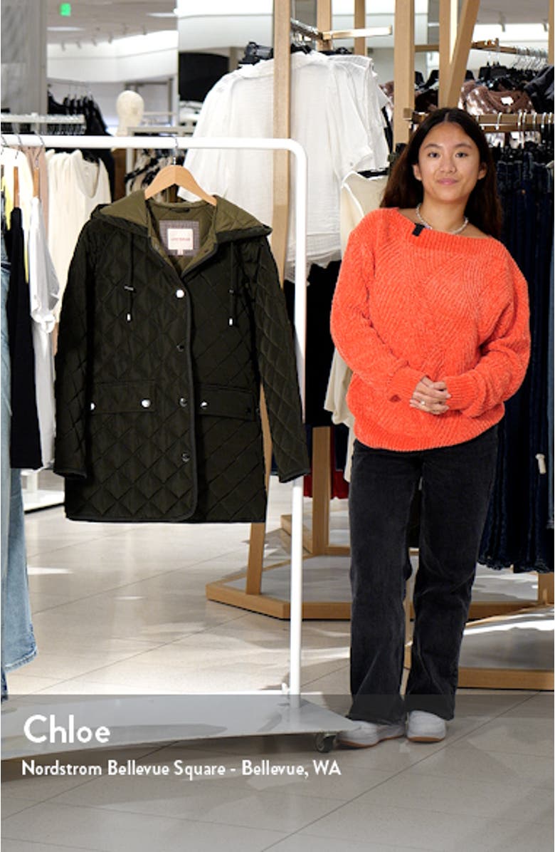 Quilted A-Lined Hooded Coat, sales video thumbnail