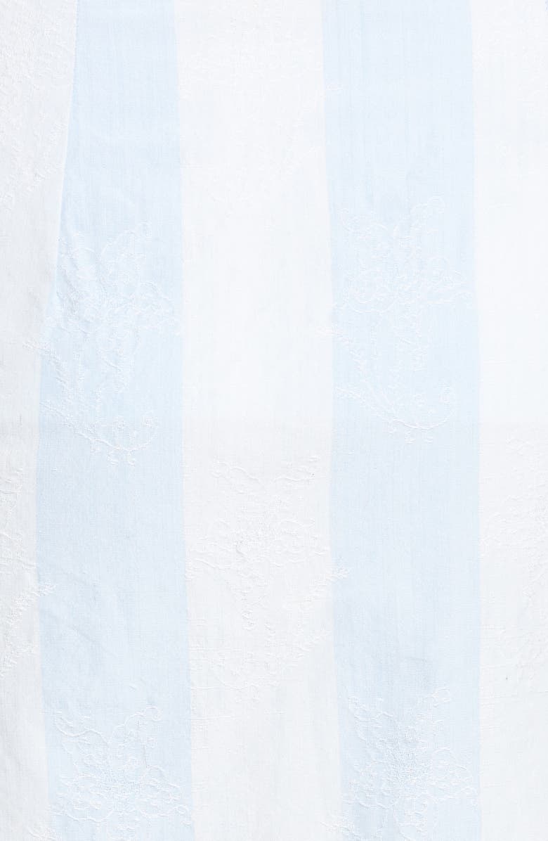 LoveShackFancy Monroe Side Tie Miniskirt, Alternate, color, 