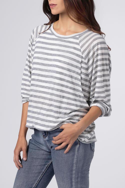 Bun Maternity Nursing Apparel Softie Nursing T Shirt Long Sleeve In Gray