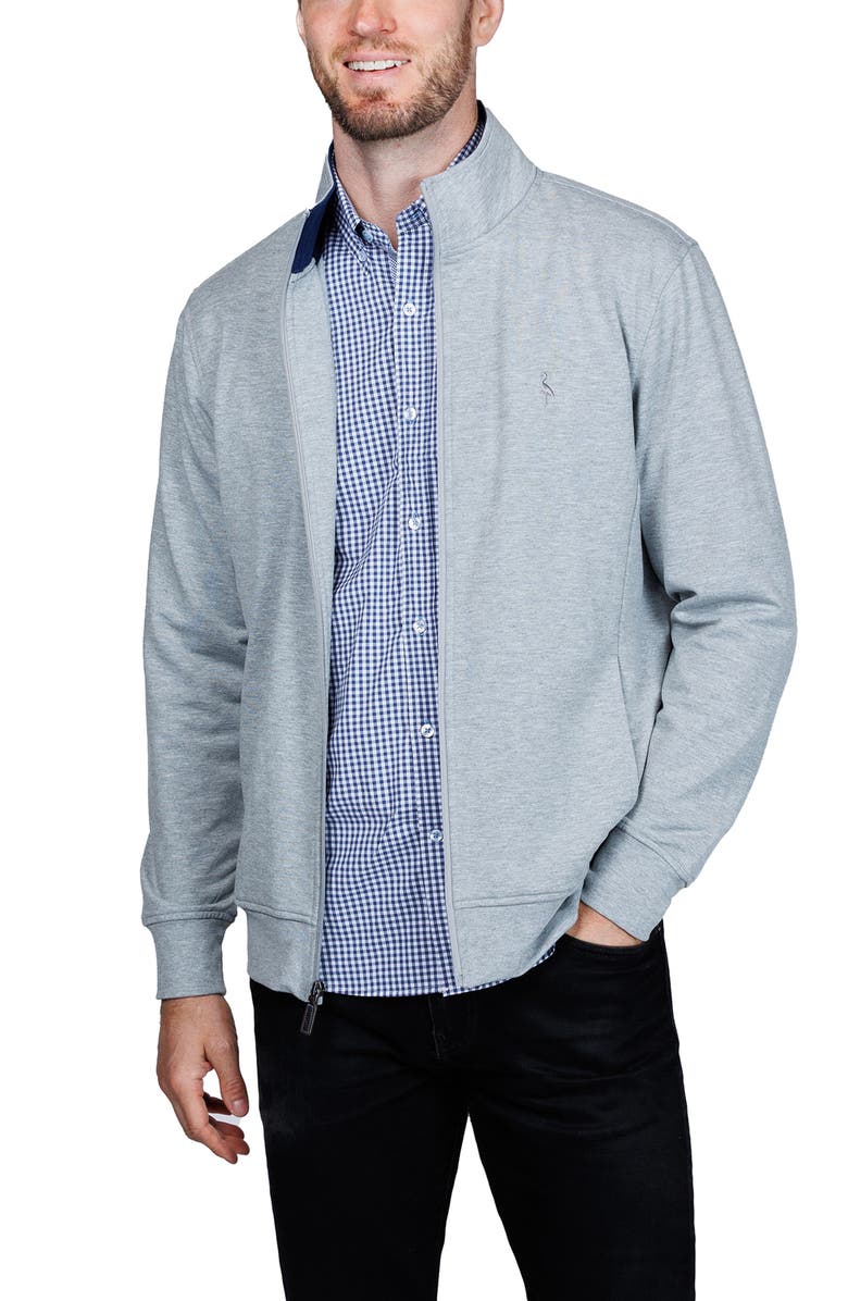 TailorByrd Fleece Full Zip Jacket, Alternate, color, Grey Heather