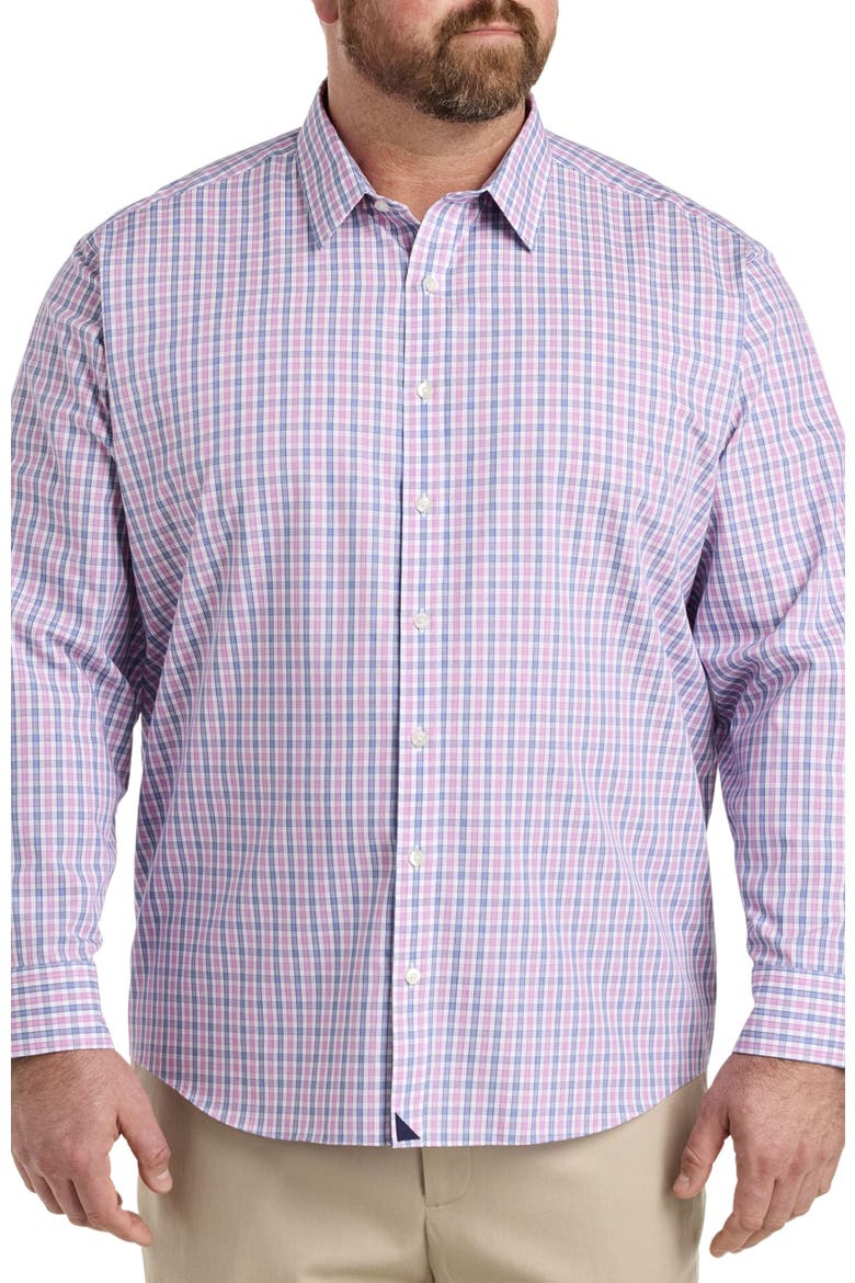 Big & Tall Dolcetto Sport Shirt, Alternate, color, PINK