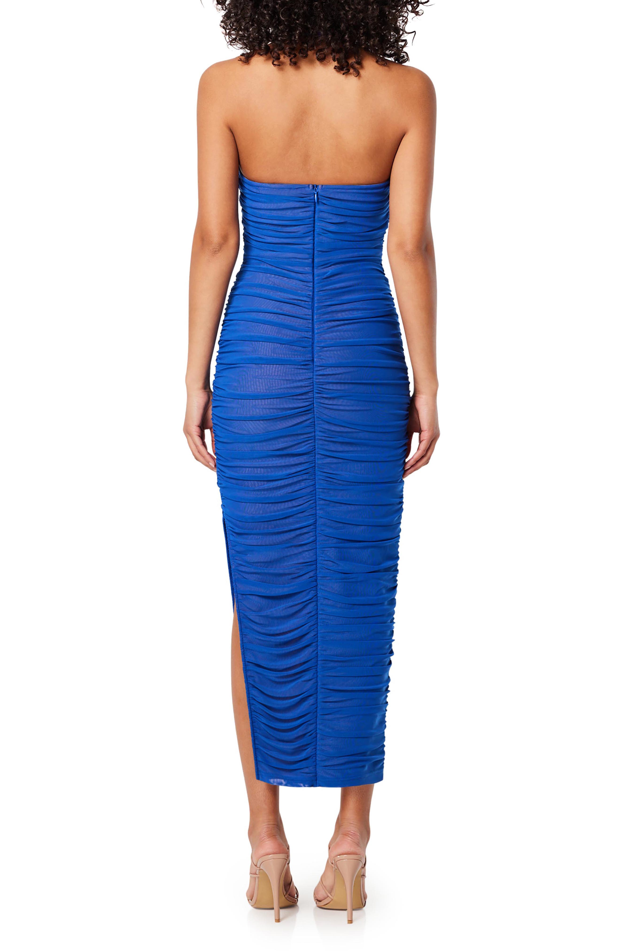 Istanbul Ruched Halter Midi Dress - image 2