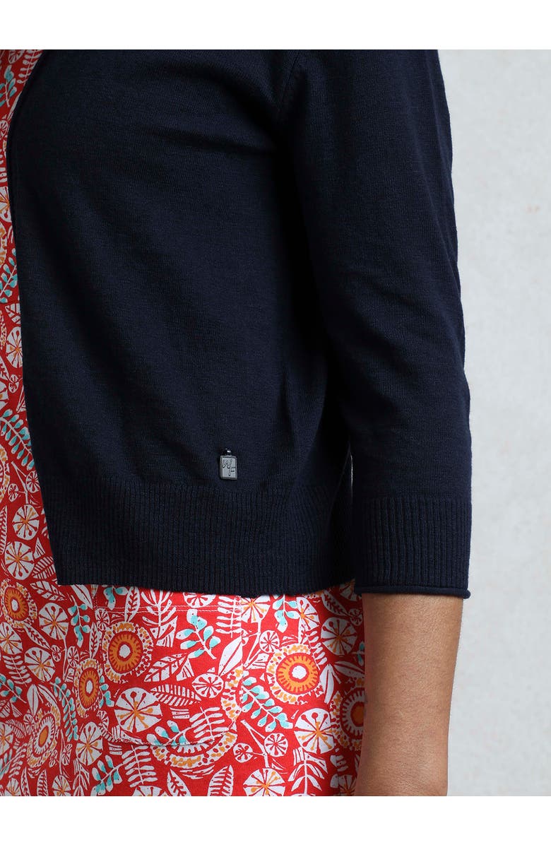 Weird Fish Limon Outfitter Cardigan, Alternate, color, Navy