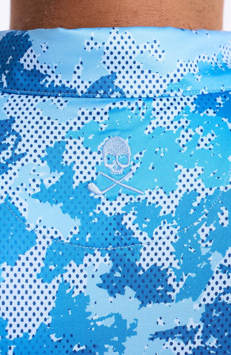 Robert Graham Parkston Open Knit Polo, Alternate, color, Light Blue