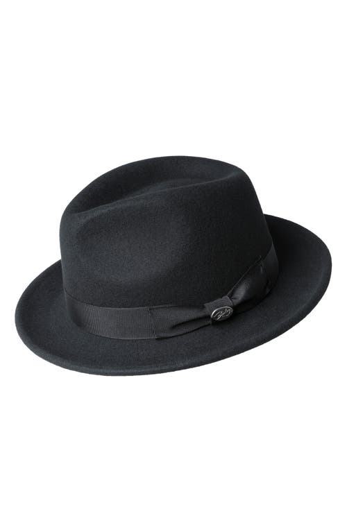 Bailey Maglor Wool Felt Fedora in Black 