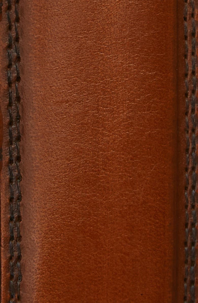Torino Kipskin Leather Belt, Alternate, color, Walnut